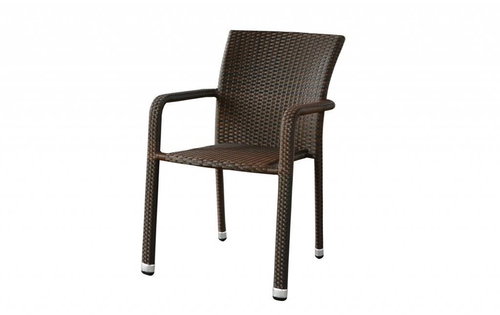 DIMENZA Garden chair BARCELONA, dark brown - Garden Chair - Main image