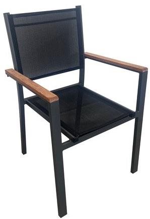 DIMENZA Garden chair TOLEDO, black - Garden Chair - Main image