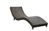 Garden Lounger DIMENSION BARCELONA Lounger, Dark Brown - Zahradní lehátko