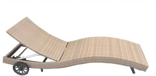 DIMENZA STRASBOURGH Lounger, Grey - Garden Lounger - Main image