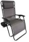 Garden Chair DIMENZA DELUXE Relaxing Adjustable Lounger - Grey - Zahradní křeslo
