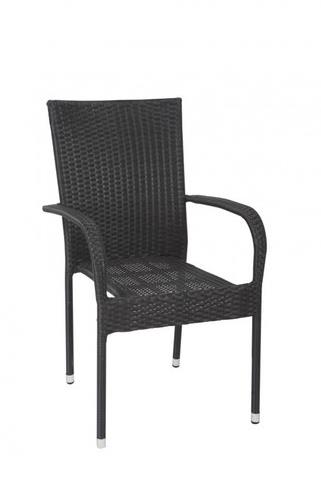 DIMENZA Garden chair HAITI, black DF-008149 - Garden Chair - Main image