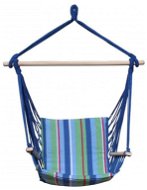 Hanging Chair DIMENZA Reinforced swing DALIAN blue with stripes - Závěsné křeslo