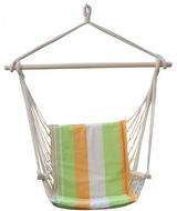 DIMENZA Reinforced Hammock DALIAN Orange with Lime - Hanging Chair