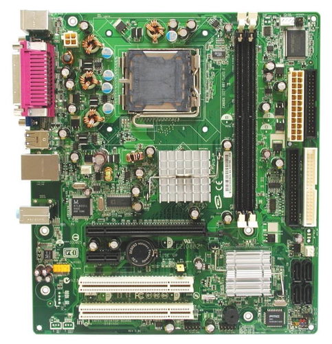 Intel D101GGCL Grant County, ATI Xpress 200, DDR400, SATA, int. VGA+PCIe x16, USB2.0, LAN, sc775, mA - Motherboard - Main image