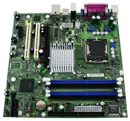 Intel D915GAGL Augsburg, i915G/ICH6, DCh. DDR400, SATA RAID, int. VGA+PCIe x16, USB2.0, LAN, sc775,  - Motherboard - Main image