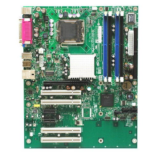 Intel D915GEVLK Eatonville, i915G/ICH6R, DCh. DDR2 533, SATA RAID, int. VGA+PCIe x16, USB2.0, GLAN,  - Motherboard - Main image