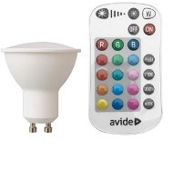 AVIDE Smart LED bulb GU10 4,2W RGB+W, dimmable, with remote control, 23W equivalent, 3 years - LED Bulb