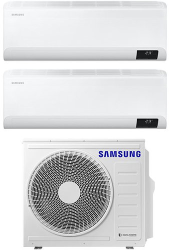 SAMSUNG CEBU AJ068TXJ3KG/EU + AR12TXFYAWKNEU 2x Installation Incl. Main image SAMSUNG CEBU AJ068TXJ3KG/EU + AR12TXFYAWKNEU 2x Installation Incl. - Multi-Split Air Conditioning - Main image