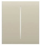 Ajax CenterButton (2-gang) - Center two-button, ivory - Socket Cover