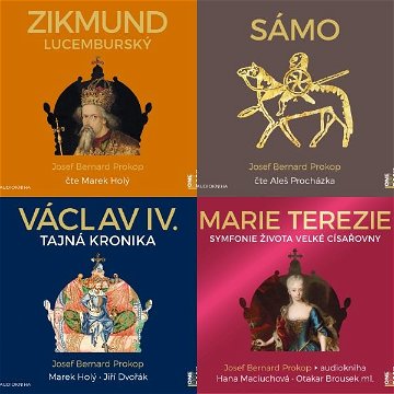 Balíček audioknih životopisy postav z české historie za výhodnou cenu
