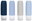 XND41 blue 90 ml, set of 4