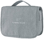 Kufryplus Hanging cosmetic bag TB2010 grey - Make-up Bag