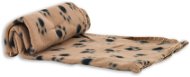 Akinu Deka fleece s tlapkami 100 × 70 cm béžová - Cat & Dog Bed Blanket