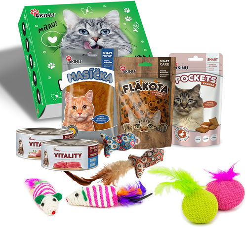 Akinu Happy box pro kočku - Dárkový balíček pro kočky - Hlavní obrázek
