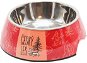 Akinu Český les melaminová miska s nerez vložkou S 400 ml červená - Dog Bowl
