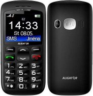 Mobile Phone Aligator A670 Senior Black + Desktop Charger - Mobilní telefon