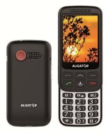 Aligator VS900 Senior Schwarz / Silber + Desktop-Ladegerät - Handy
