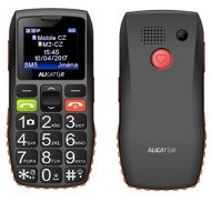 Aligator A440 Senior Black-Orange + Desktop Charger - Mobile Phone