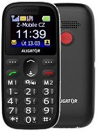 Aligator A510 Senior Black + Desktop Charger - Mobile Phone