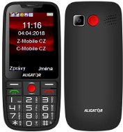 ALIGATOR A890 GPS Senior fekete - Mobiltelefon