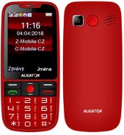 ALIGATOR A890 GPS Senior piros - Mobiltelefon