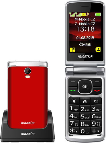 ALIGATOR V710 Senior červená - Mobilní telefon - Hlavní obrázek