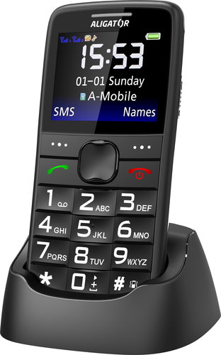 Aligator A675 Senior Black - Mobile Phone - Main image