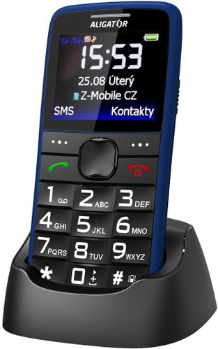 Aligator A675 Senior modrá - Mobilní telefon - Hlavní obrázek