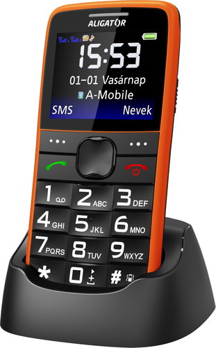 Aligator A675 Senior narancssárga - Mobiltelefon - Fő fotó