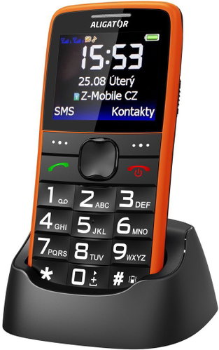 Aligator A675 Senior oranžová - Mobilní telefon - Hlavní obrázek