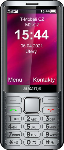 Alligator D950 Silver - Mobile Phone - Main image