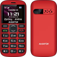 Aligator A720 4G Senior červený + nabíjecí stojánek - Mobile Phone