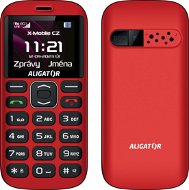 Aligator A720 4G Senior červený + nabíjecí stojánek - Mobilní telefon