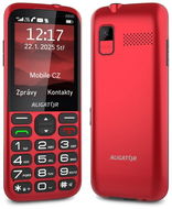 Aligator A930 GPS 4G 4G Senior, piros + töltőállvány - Mobiltelefon