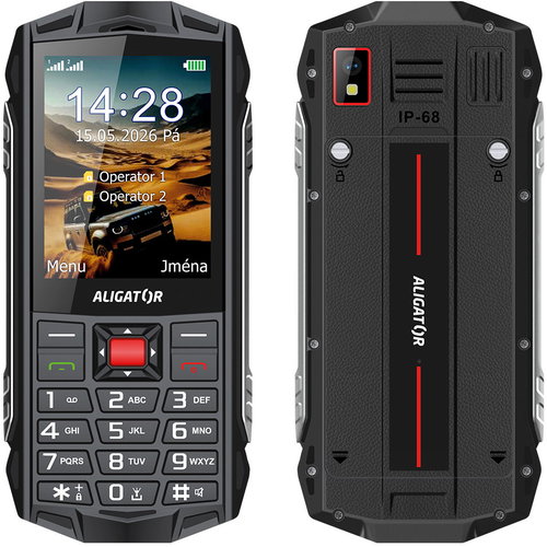 Aligator R45 eXtremo černo-červený - Mobile Phone - Main image