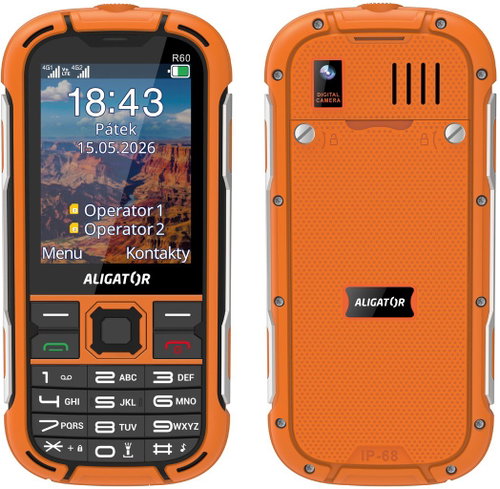 Aligator R60 eXtremo oranžový - Mobile Phone - Main image