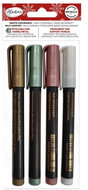 Aladine Metallic permanent markers 4 colours - Markers