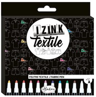 Aladine Textile Markers 12 colours - Felt Tip Pens
