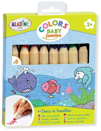 ALADINE pre najmenších 8 farieb - Pastelky - Hlavný obrázok