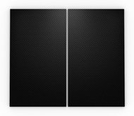 Allboards, Glass kitchen plate CARBON COAT ANTRACIT 60×52cm - cutting board - protective plate, - Cutting Board