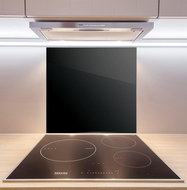 Allboards, Glass kitchen worktop BLACK 60×65 cm - suitable for hob, SB60×65_00014 - Cutting Board