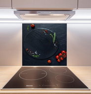 Allboards, Glass kitchen plate ROCK TOMATO STONE 60×65 cm- suitable for hob, SB60×65_00012 - Cutting Board