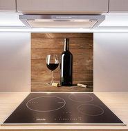 Allboards, Glass kitchen worktop WINE 60×65 cm- suitable for hob, SB60×65_00008 - Cutting Board