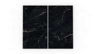Allboards, Glass kitchen plate MRAMOR BLACK 60×52cm - cutting board - protective plate, HC52×30_000 - Cutting Board
