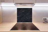 Allboards, Glass kitchen worktop MRAMOR BLACK 60×65 cm- suitable for hob, SB60×65_00018 - Cutting Board