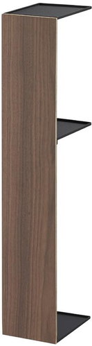 Toilet paper holder Yamazaki Rin 3192, metal/wood, black - Free Standing Toilet Roll Holder - Main image