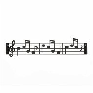 Balvi Music 27446, kov, š. 44 cm, čierny - Vešiak