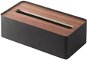 Box na kapesníky Zásobník na papírové ubrousky Yamazaki Rin 7729, kov/dřevo, černý - Box na kapesníky