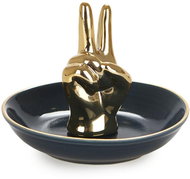 Balvi Ring dish Vittoria 27307, porcelain, h.8 cm, gold - Jewellery Box